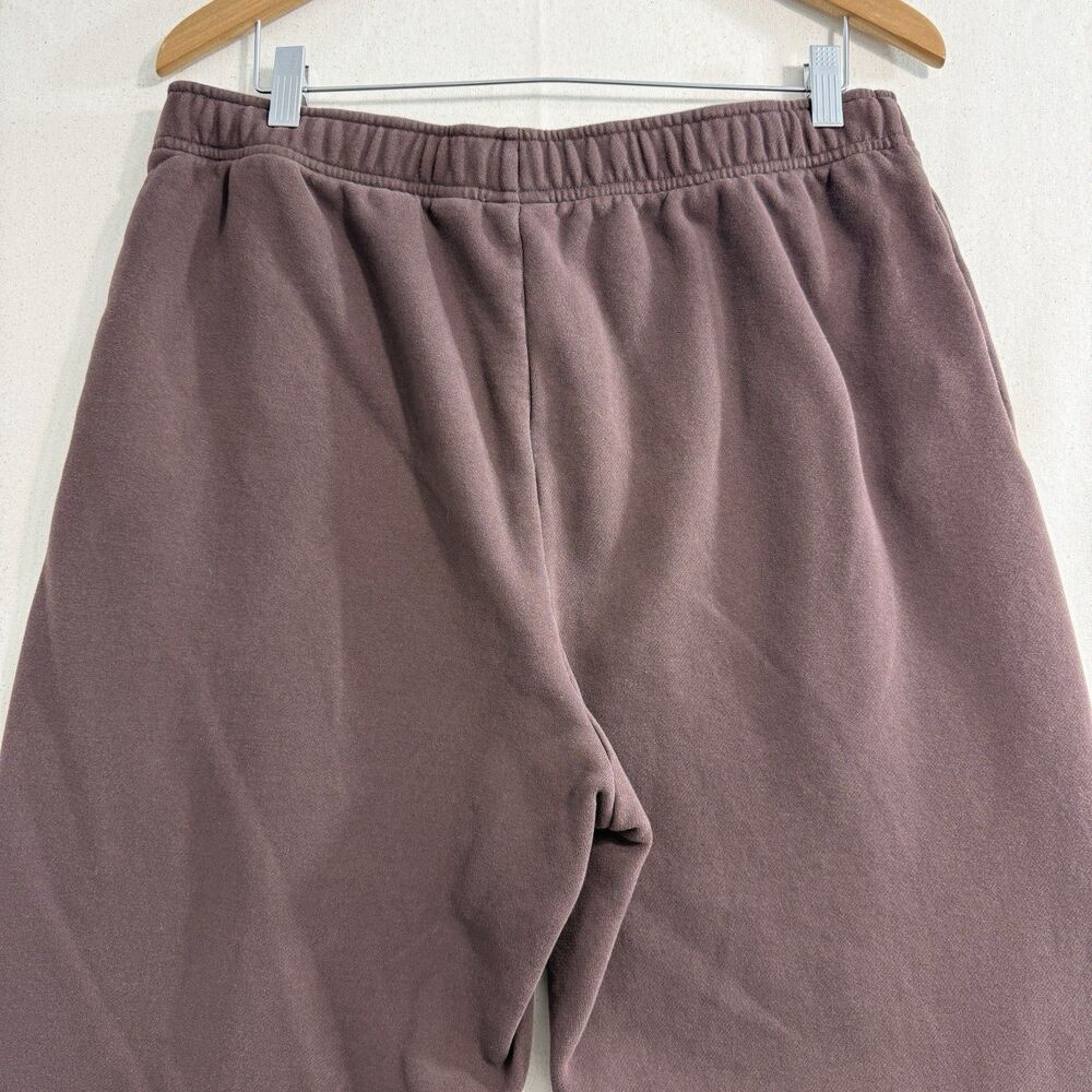 TNA Sweatfleece Jogger Pants Womens Large Brown Mega Fit Aritzia Sweatpants - Picture 8 of 10